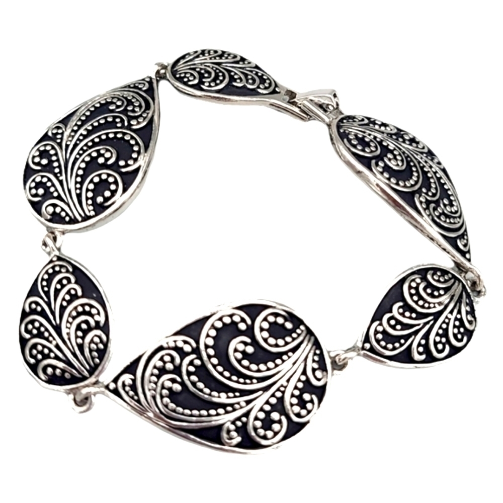 LIA Sophia Black and Silver Bracelet